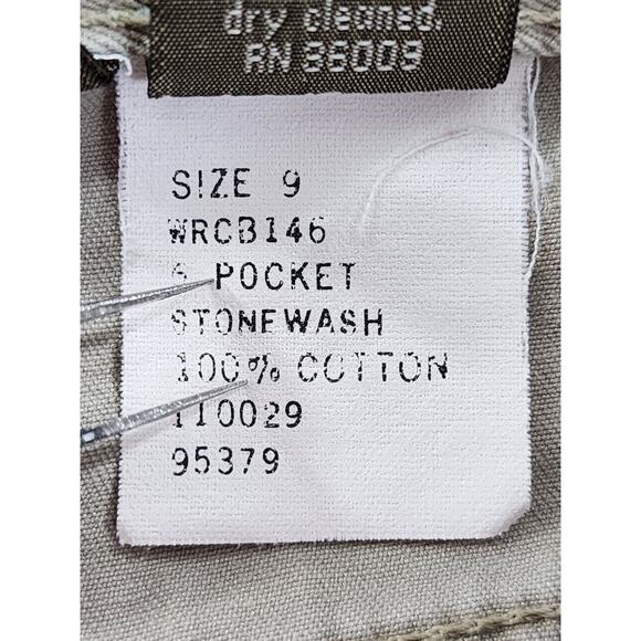 Vintage 80s Calvin Klein Khakis High Rise Button Fly Denim Jeans Size 9 Tan - Picture 9 of 15